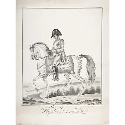 Auvrest Equestrian Portrait Napoleon Bonaparte Huge Wall Art Poster Print • £18.49