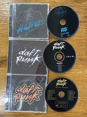 Daft Punk - Discovery + Homework + Alive 2007 | 3 Discs Albums | Good Condition • £49.62