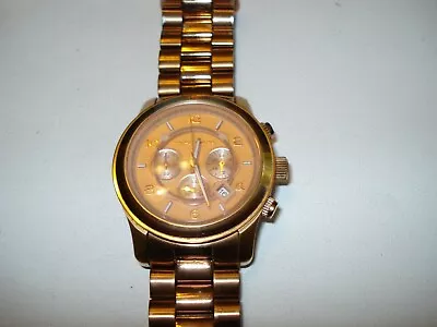 Mk8096 Gorgeous Ladies Michael Kors High End 3 Dials Diamond Watch Rtl $295 • $59.99