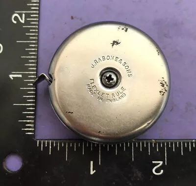 £19.95 • Buy Rare Antique Vintage John Rabone & Sons Retracting Tape Measure 🏴󠁧󠁢󠁥󠁮󠁧󠁿