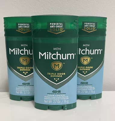 3 Mitchum Adv Control Solid Stick Antiperspirant Deodorant 48 Hour Men • $39.85