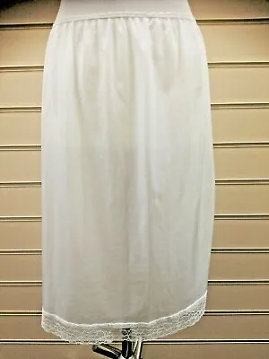 £8.99 • Buy  Ladies Women's  White Underskirt Waist Skirt Half Slip With Lace 10/24 