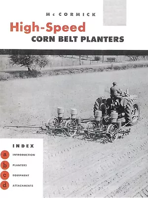 IH McCormick High-Speed Corn Belt Planters Dealer Brochure Trailing 2 4 6 Row • $20