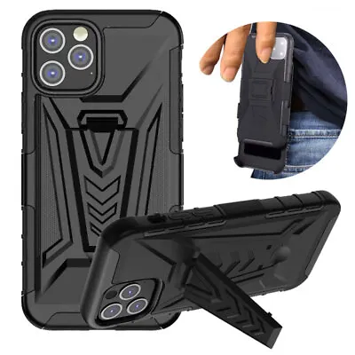 $15.39 • Buy 3in1 Armor Shockproof Case Belt Clip Stand Holder Cover For IPhone 13 12 11 X 7