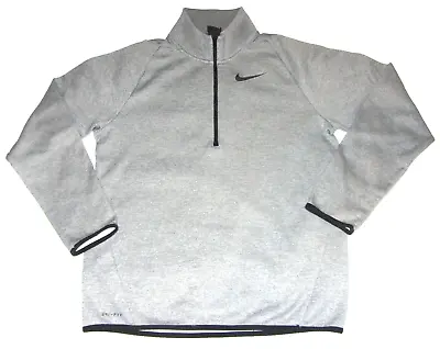 Nike Dri-Fit Golf Victory Mens 1/4 Zip Pullover  Fleece Sweatshirt Small Gray • $14.99