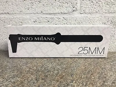 $45.99 • Buy Enzo Milano 25mm Clipless Curling Iron Wand Black Glove Styling DVD NEW