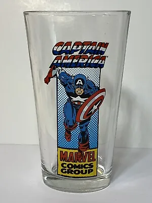 $9.99 • Buy Vintage Marvel Comics Pint Glass - Captain America 16oz Great Condition