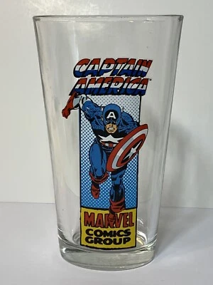 $9.99 • Buy Vintage Marvel Comics Pint Glass - Captain America 16oz Great Condition