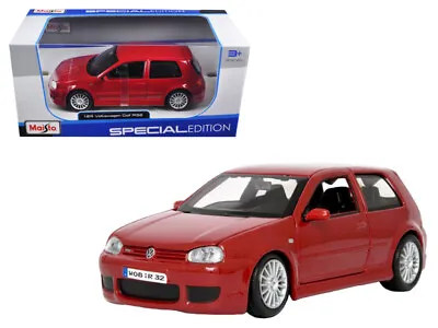 Maisto 31290R Volkswagen Golf R32 Red 1/24 Diecast Model Car • $37.99