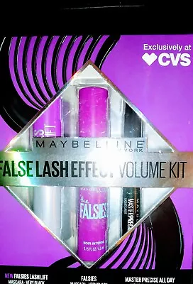 Maybelline False Lash Effect Volume Kit Mascara & Liquid Eyeliner Black New.  MB • $6.97