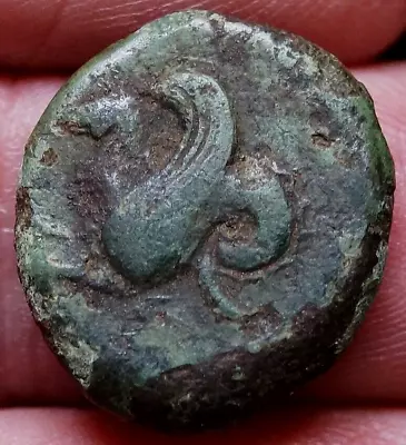 HIPPOCAMP ATHENA SYRACUSE SICILY Ca.400 B.C 6.5g 19mm ANCIENT GREEK COIN • $3.25