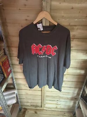 AC/DC Fly On The Wall Tour 1985 T-Shirt Official Merch Womens Size 16-18 BNWT • £19.95