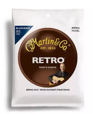 Martin Retro  Tony's Choice  Bluegrass Guitar String Set (13-56) • $24.99