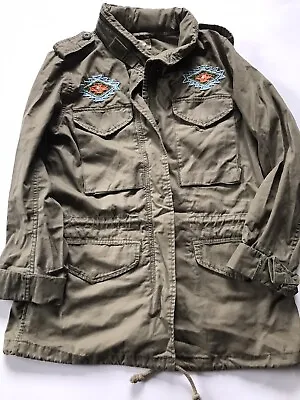 Ralph Lauren Military Jacket Woman Festival L M65 Aztec  USA Navajo • £53