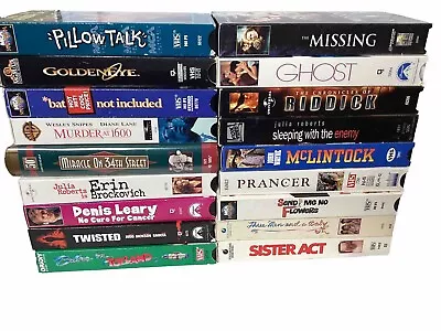 Movie Classics Mixed Genre VHS Lot Of 18  Video Cassette Tapes • $15