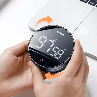 £13.99 • Buy Baseus Magnetic Countdown Alarm Clock Kitchen Timer Cooking Study Stopwatch UK