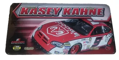 New Kasey Kahne Metal License #9 Wincraft Nascar License Dodge Racing Y2k Rare • $8.96