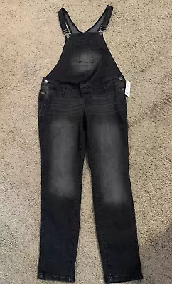 NWT! Sonoma Maternity Black Jean Overalls - Size Small • $32.99