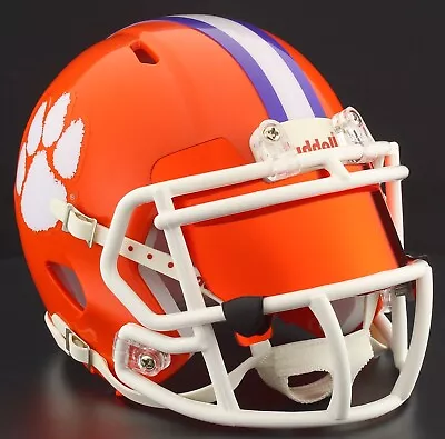 CLEMSON TIGERS NCAA Riddell SPEED Mini Football Helmet • $49.95