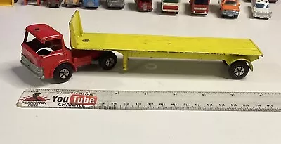 Vintage Matchbox Red Ford Tractor Superkings K20 Tasker Transporter Truck 1/43 • $1.95