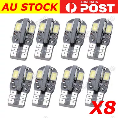 8X Canbus T10 8 LED White Car Side Wedge Light Lamp Bulb • $8.25