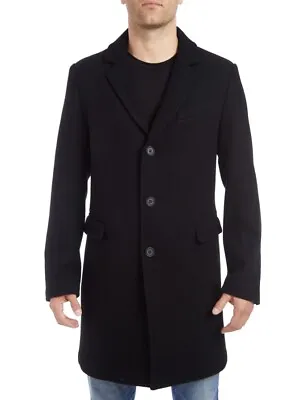 NEW Vince Camuto Men’s Wool Blend Car Coat - Black - Medium • $159.20