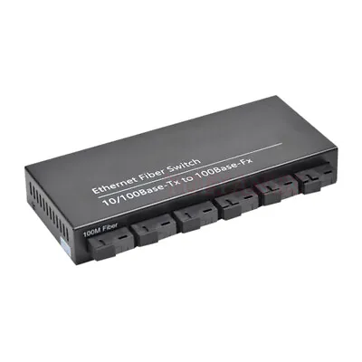 Fast Ethernet Switch Converter 20KM Ethernet Fiber Optical Media Converter SM • $49.39