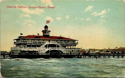 Vtg Corpus Christi Texas TX Seaside Pavilion 1908 Postcard • $9.99