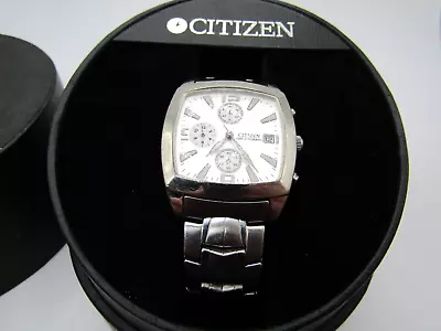 Vintage Citizen Chronograph 0510-S011256 HSB GN-0-S Watch With Original Case • $79.99