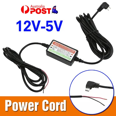 Hard Wire Kit 12V-5V Micro USB Power Adapter For Car Dash Camera GPS Recorder • $10.32