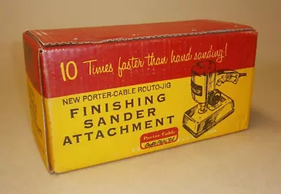 Vintage Porter Cable Finishing Sander Attachment For Drill 5026 NOS Box • $25