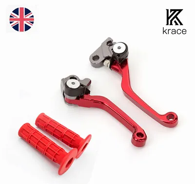 Dirt Bike Brake Clutch Levers Hand Grips For Honda CRF125F 2014-2020 2019 2018 • $44.81