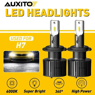 CANBUS H7 LED Headlight Super Bright Bulbs Kit White 16000LM High/Low Beam 50W • $18.99