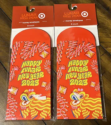 Lot Of 2 Target Lunar New Year Money Envelopes 8 Count Packs *16 Envelopes Total • $3.99