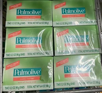 Lot Of 12 Palmolive Mild Soap Classic Scent 3.2 Oz Bars (6 Pack) • £23.14