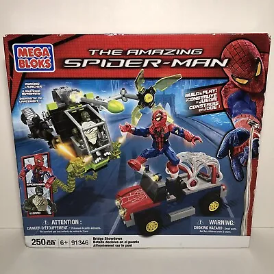 2012 Mega Bloks The Amazing Spider-Man 91346 Bridge Showdown New *Damaged Box* • $57.99