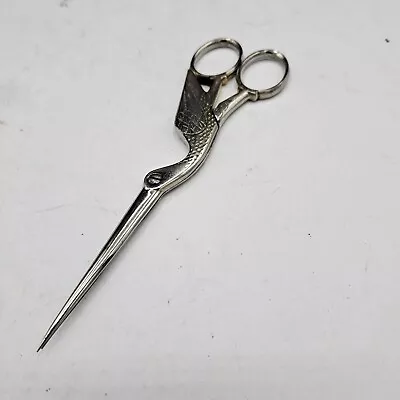 Vintage Bird Crane Scissors- Sewing Scissors-Waldmin & Saam-Solingen Germany • $57