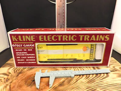 K-Line Electric Trains K641-0001 Timken Classic Box Car 0/027 Gauge Yellow/White • $24.15