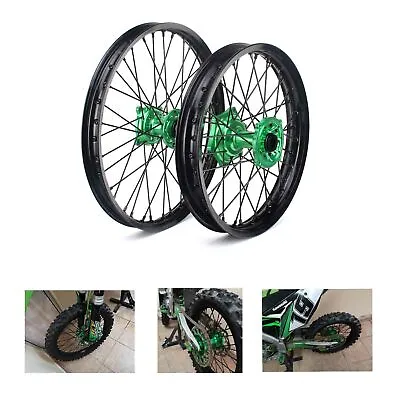 $496.27 • Buy 21  19  MX Complete Wheels Set For Kawasaki KX250F KX450F 06-18 KX 125 250 06-13