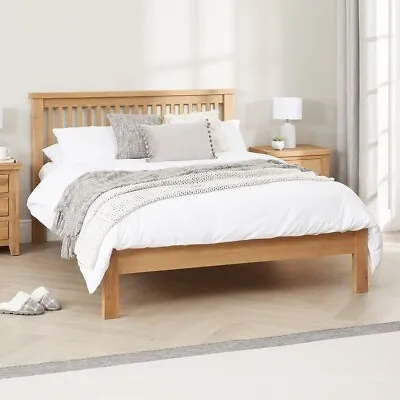 Cheshire Limed Oak 6ft Super King Size Bed With Low Foot Board - Wooden - LR06 • £529