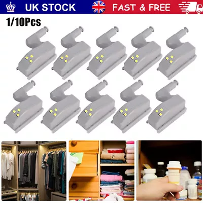 £4.99 • Buy 1~20x LED Sensor Light Kitchen Cabinet Hinge Cupboard Closet Wardrobe Lights New