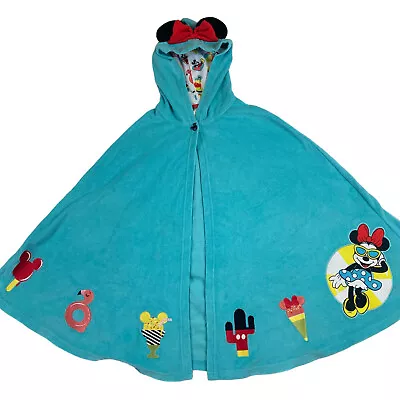 Disney Minnie Mouse Youth Medium Hooded Terry Cloth Beach Poncho Hooded Towel  • $17.99