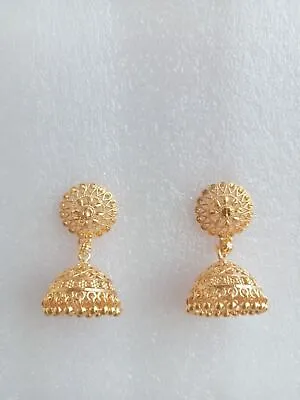 $19.61 • Buy Indian Wedding Traditional Gold Plated Earring Bollywood Bridal Fashion Jewelry