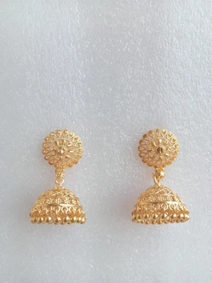 $19.61 • Buy Indian Wedding Traditional Gold Plated Earring Bollywood Bridal Fashion Jewelry