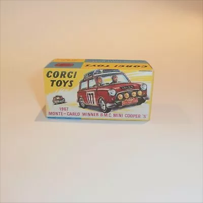 Corgi Toys 339 Mini Cooper Monte Carlo #177 Repro Box • $8.99