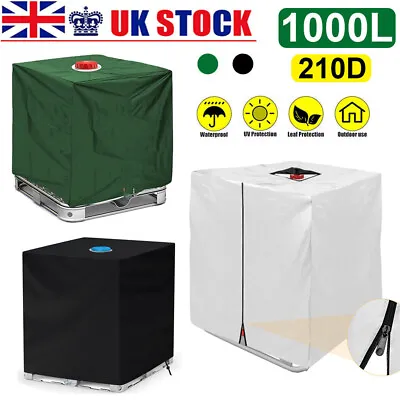 Heavy Duty Rain Sun UV Protective Hood Cover Fits Water Tank 1000L IBC Container • £11