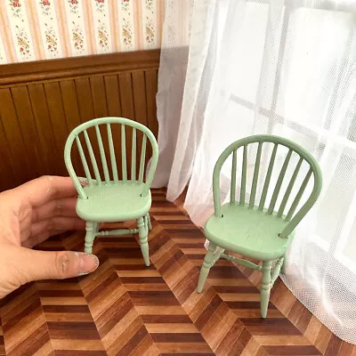 Dollhouse Hand Painted Mini Pocket Chair Wooden Furniture 1:12 Scale Miniatures • $9.49