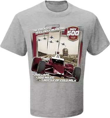 108th Indianapolis IndyCar 2024 Adult 500 Race 5.26.2024 Flyover Gray Shirt • $21.99
