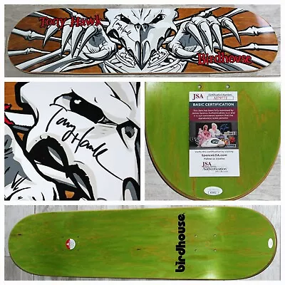 Tony Hawk Signed Birdhouse Falcon 3 Brown Skateboard Deck Autograph Rare Jsa Coa • $1238.85