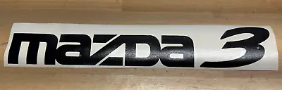 INSTOCK 15-inch Mazda 3 Sticker Logo Decal Car Custom BLACK Graphic • $5